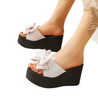 Lulshou женски сандали, летни нови женски чевли со голема големина Флип апостол