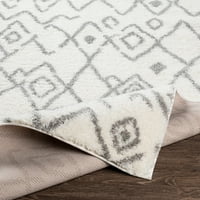 Уметнички ткајачи Хопер Средно сиво 6'7 9 Глобален геометриски правоаголник област килим