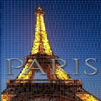Париз Ајфеловата Кула мозаик креативно празно списание сер Мајкл хун дизајнер издание: Париз Ајфеловата Кула Мозаик креативно