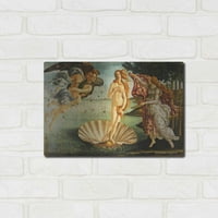 Луксузна Метална Уметност Раѓањето На Венера Од Сандро Ботичели, Метална Ѕидна Уметност, 16 х12