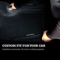 Pantssaver Custom Fit Automotive Floor Mats за Porsche Macan Сите временски заштита за автомобили, камиони, SUV, комбе, тешка вкупна заштита, црна боја