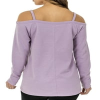 Женска атлетска облека надвор од џемпер на пуловер на рамото