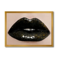 DesignArt „Зголемување на прекрасните женски усни I“ модерна врамена уметничка печатење
