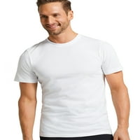 Ockокеј Essentials® Машка маица со памучна маица, пакет, под-подморница на вратот на екипажот, удобност, големини мали,