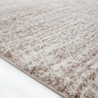 Обединети ткајачи небесни бетални современи апстрактни тркач килим, беж, 2'7 7'2