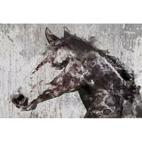 Мармонт Хил челичен прашина коњ од Ирена Орлов Сликарство печатење на завиткано платно