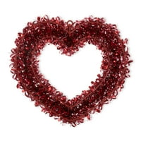 Начин да го прославиме Денот на вineубените црвени тинсел срцев венец