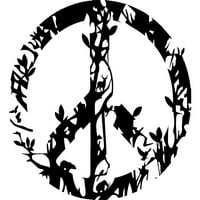 Џунгла мировен знак шумски животни Јуниори Јаглен Сива Графичка Маичка-Дизајн ОД Луѓе XL
