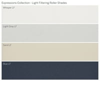 Колекција за прилагодени изрази, ролери за филтрирање на безжична светлина, сина, должина од 36 ширина 72