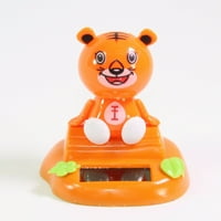 Портокалова тигар што седи на дневник Кинески зодијак табла за домашен украс подарок соларна играчка