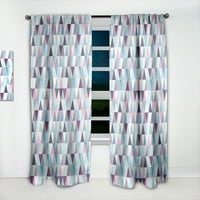DesignArt 'Триаголни форми Colourfields xiii' модерен панел за завеси