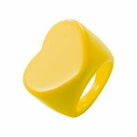 Прстени за девојки симпатична бонбона боја метална печење лак Неправилна креативна шуплива отворена прстен
