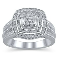 Карат Т.В. JK -i2i засекогаш невеста - ограничено издание дијамантска перница во стерлинг сребрена големина 9
