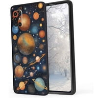 Космичко-небесно-тела - телефонска кутија За Samsung Galaxy А 4G За Жени Мажи Подароци, Мек Силиконски Стил Отпорен НА Удари