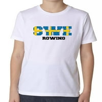 Шведска веслање - Олимписки игри - Рио - маица за младински памучни момчиња од момчето