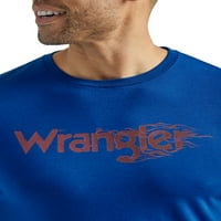 Графичко лого на Wrangler® Man Graphic Logo со кратки ракави, големини S-2XL