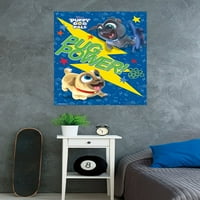 Дизни Кученце Куче Пријатели - Мопс Моќ Ѕид Постер, 22.375 34