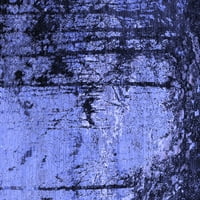 Ахгли Компанија Затворен Правоаголник Ориентални Сини Индустриски Површина Килими, 2 '3'