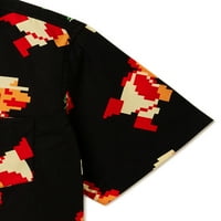 Краток ракав на Марио Момци, ткаена кошула, големини со 4-18