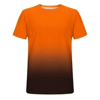 Летните кошули на Какина за мажи за машка машка летна деколте маица 3Д шема за печатење краток ракав