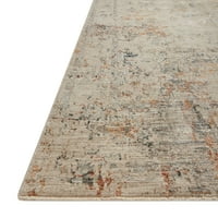 Колекција Лолои Аксел секира-Сребрен зачин, апстрактна област килим 2'-0 3'-0