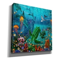 Епски Графити Нептунски Свет Од Енрајт, Платнена Ѕидна Уметност, 40 х26