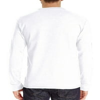 Белела Менс Мода Обични Блузи Со Долги Ракави Кошули Основни Копчиња На Вратот На Екипажот Надолу Хенли Маици Маици Пуловер