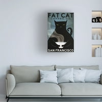 Рајан Фаулер „Мачко кафе“ платно уметност
