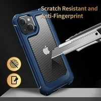 Iphone Мини Случај, [Воена Одделение Shockproof] [Тешко Јаглеродни Влакна Назад] [Мека Tpu Браник Рамка] Анти-Нула, Отпорни