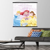 Дизни Принцеза - Сјај И Гламур Ѕид Постер Со Дрвена Магнетна Рамка, 22.375 34
