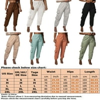 Предна Прошетка Дами Џогер Панталони Товарни Панталони Со Висок Струк Панталони За Потење Женски Панталони Панталони Со Цврста