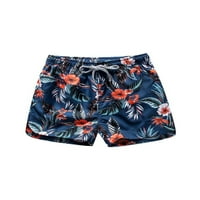 Неколку Летни Кратки Панталони Цветни Печатени Шорцеви За Плажа Еластични Дно На Половината Хавајски Мини Панталони Облека За