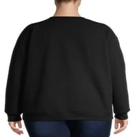 Terra & Sky женски плус големина на руно атлетично џемпер 2-пакет
