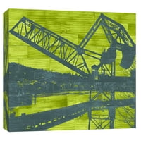 Слики, Trestle Trestle Ballard - Blue and Green, 20x16, декоративна wallидна уметност на платно