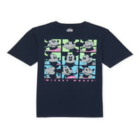 Дизни момчиња Мики Маус графичка маица, големини 4-18