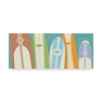 Трговска марка ликовна уметност „Longboards“ платно уметност од Wон В. Голден